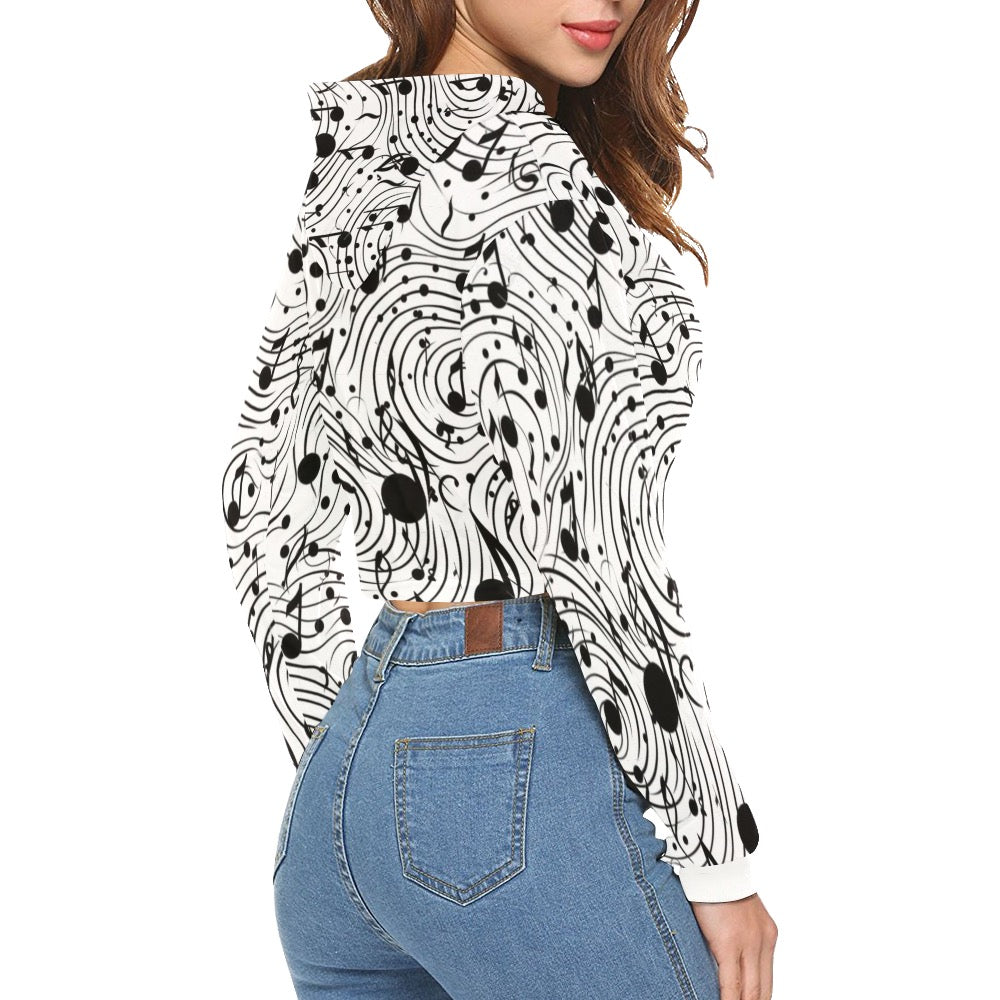 Her Melody Crop Top Hoodie