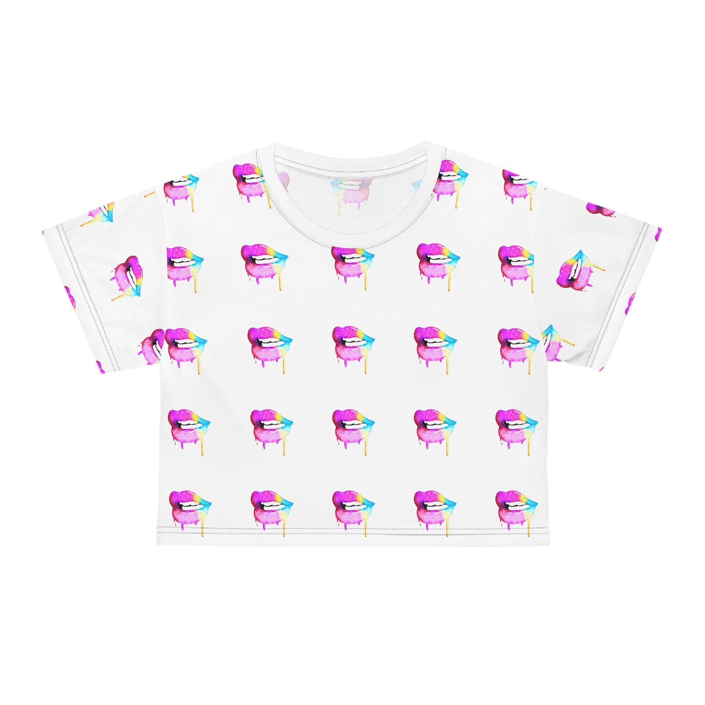 Drippy Lips Crop Tee