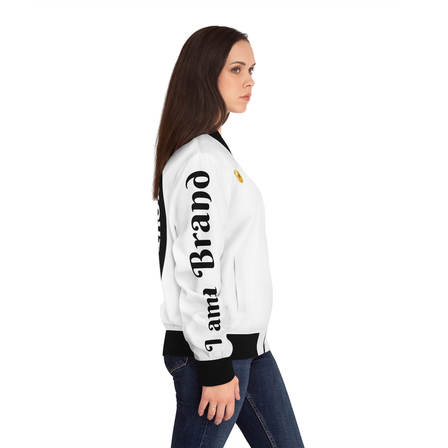 "I Am A Brand" Womens Bomber Jacket