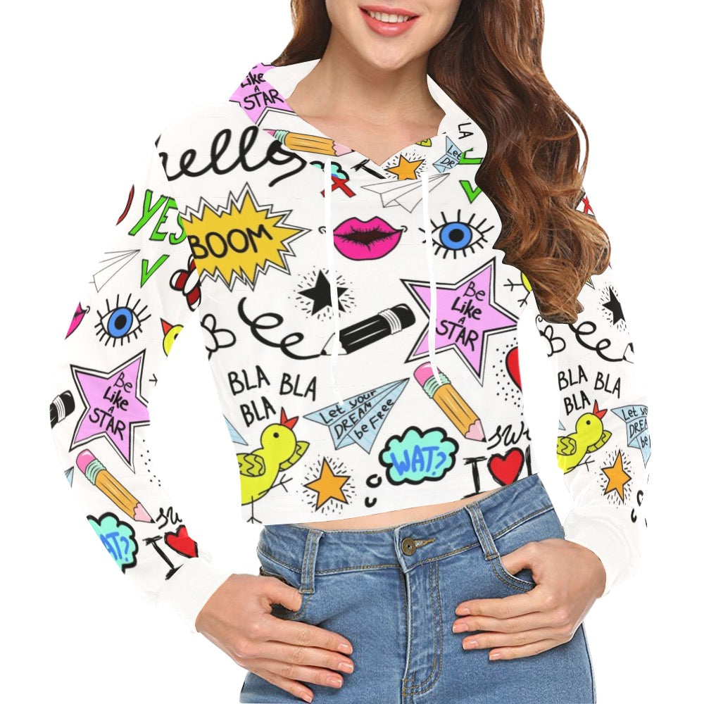 HollyHood Crop Top Hoodie
