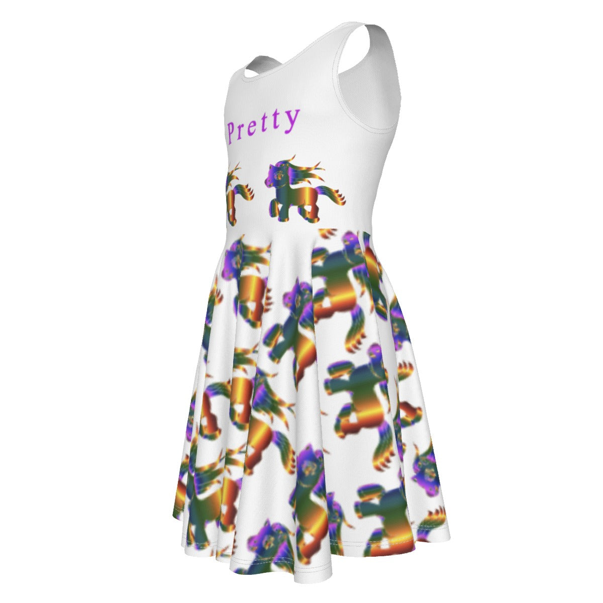 Little Miss Pretty Sleeveless Vest Dress