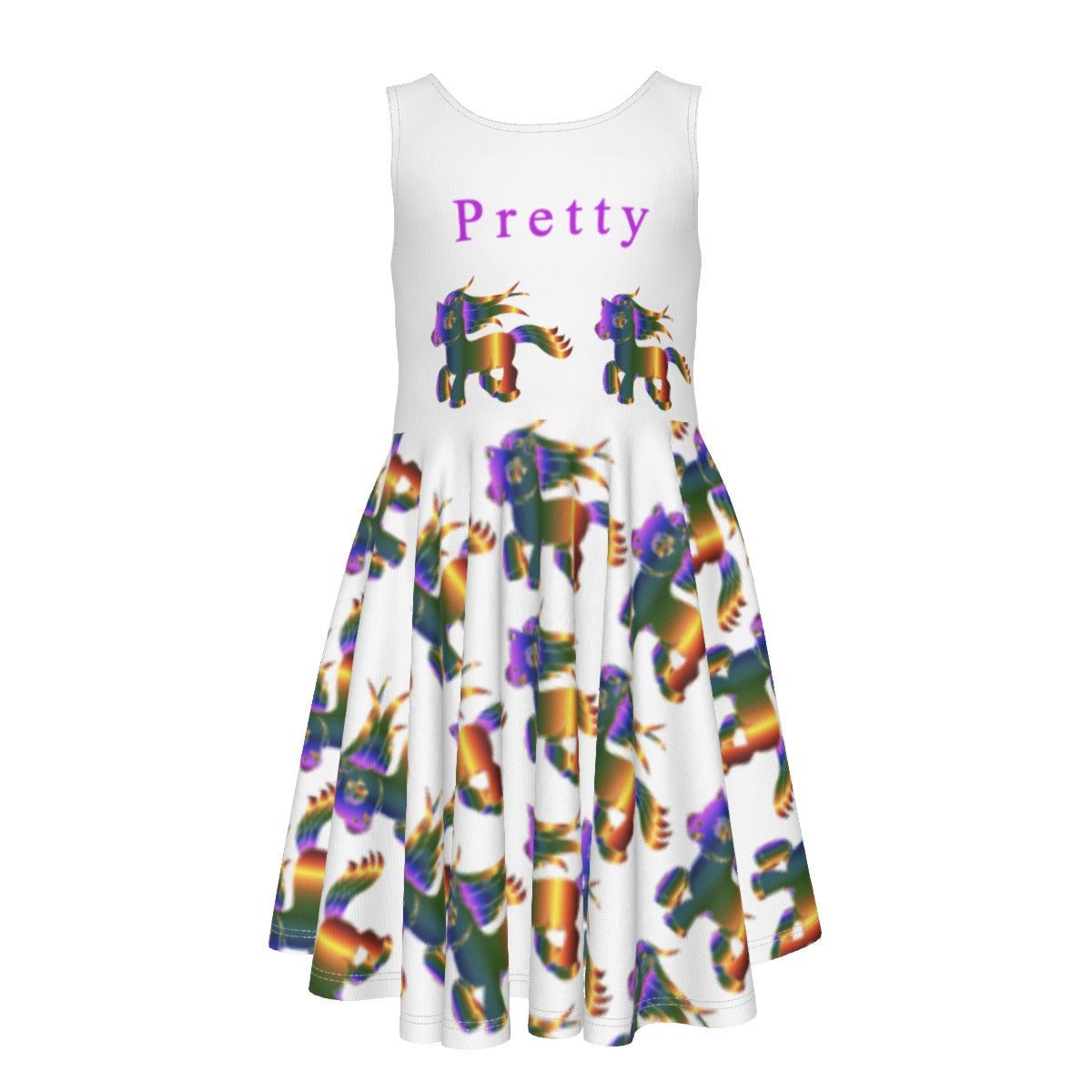 Little Miss Pretty Sleeveless Vest Dress