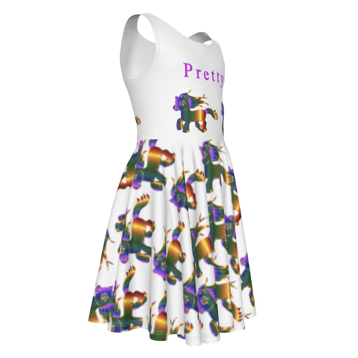 Little Miss Pretty Sleeveless Vest Dress