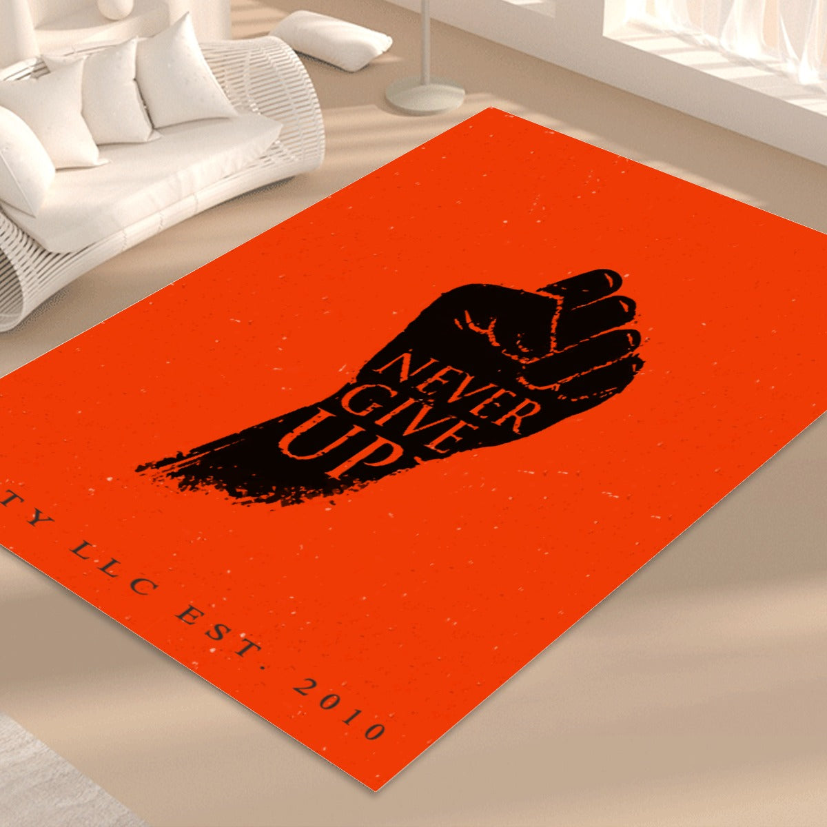 Never Give Up Foldable Floor Mat