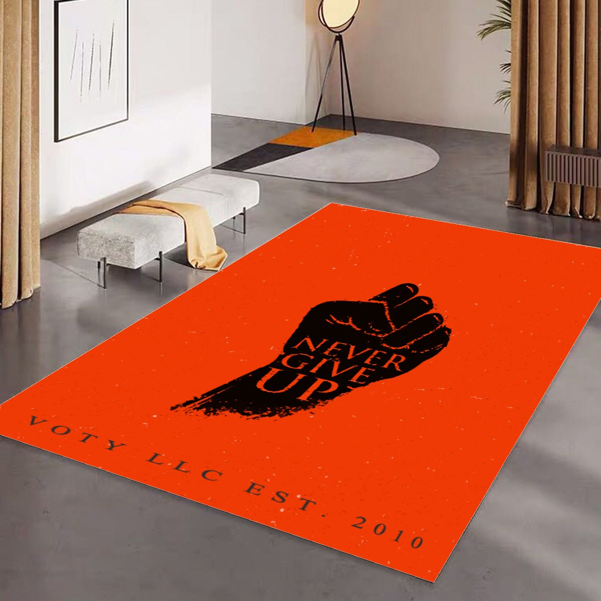 Never Give Up Foldable Floor Mat