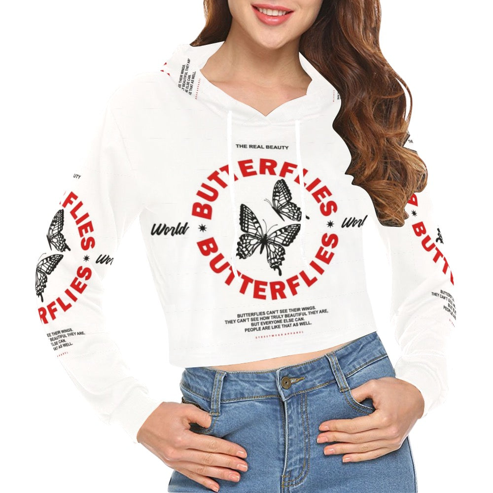 She Priceless Crop Top Hoodie