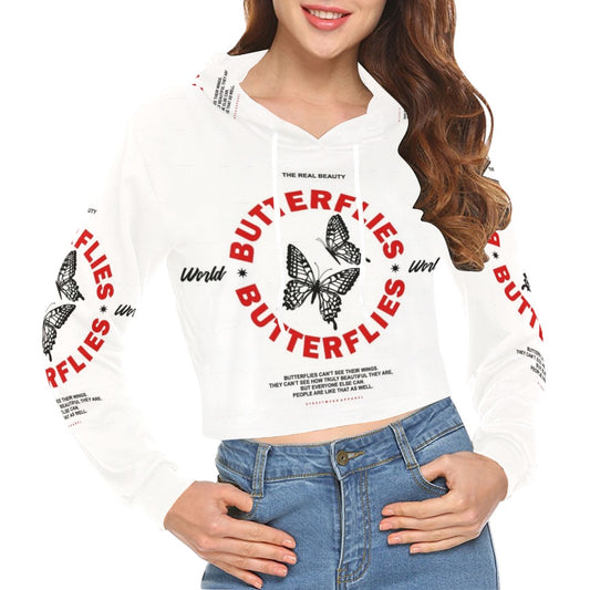 She Priceless Crop Top Hoodie