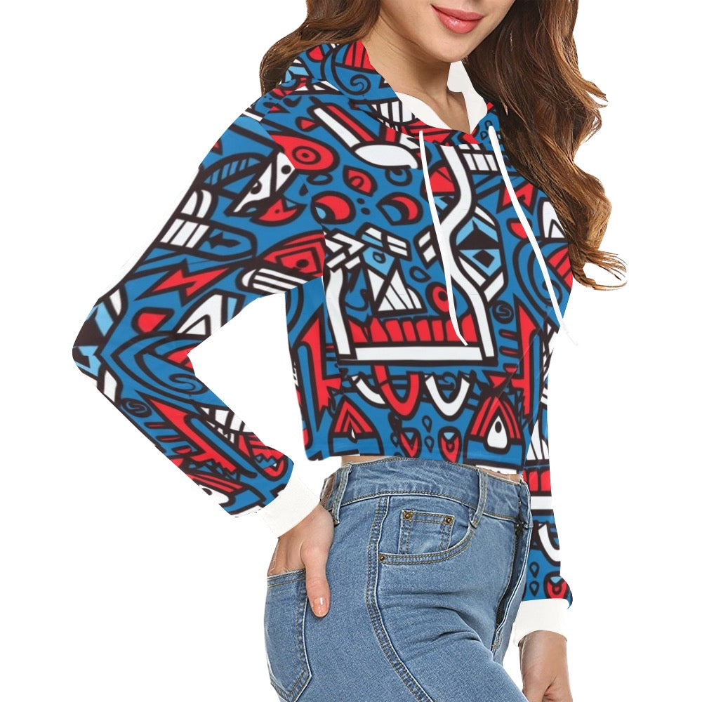 Cool Crazii Crop Top Hoodie