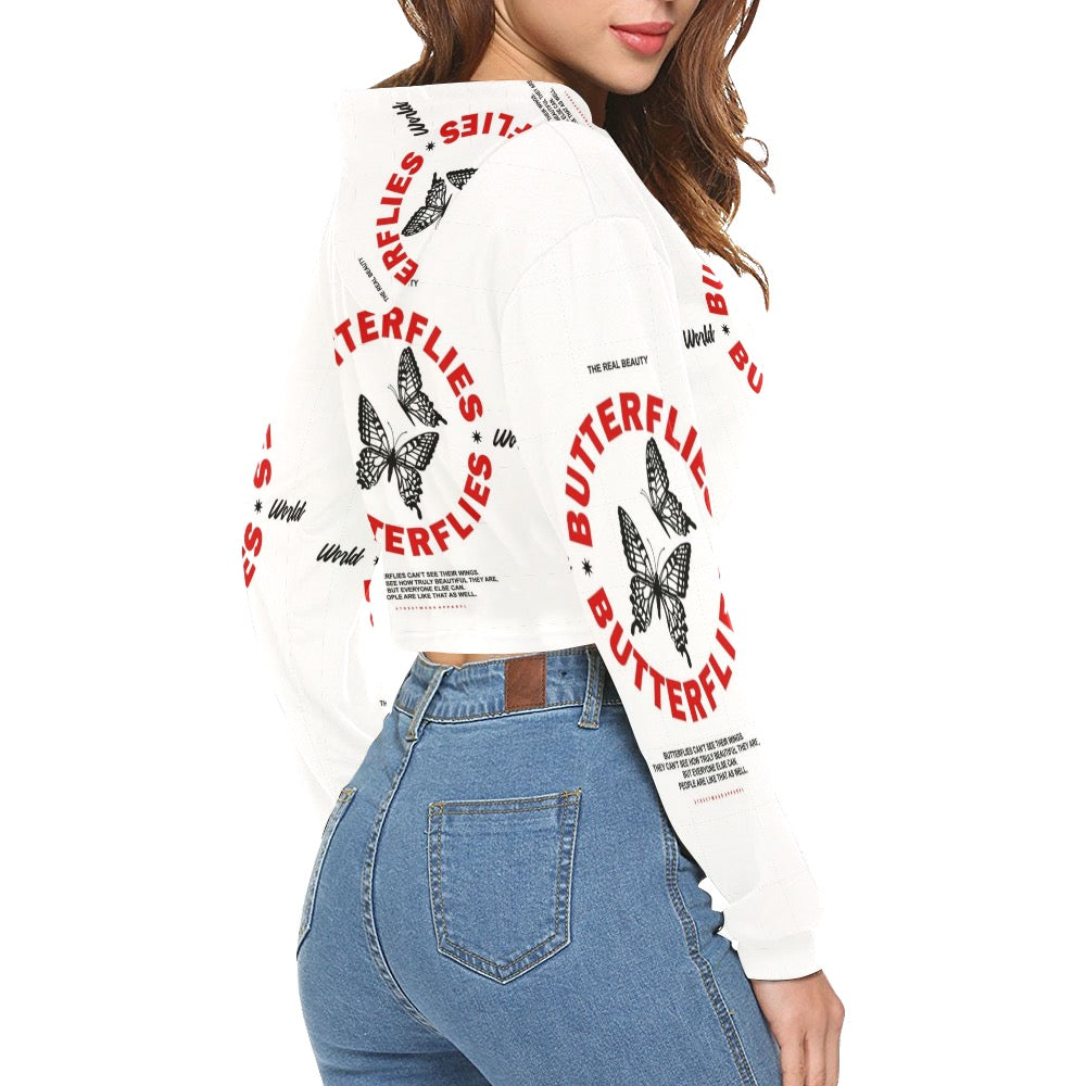 She Priceless Crop Top Hoodie