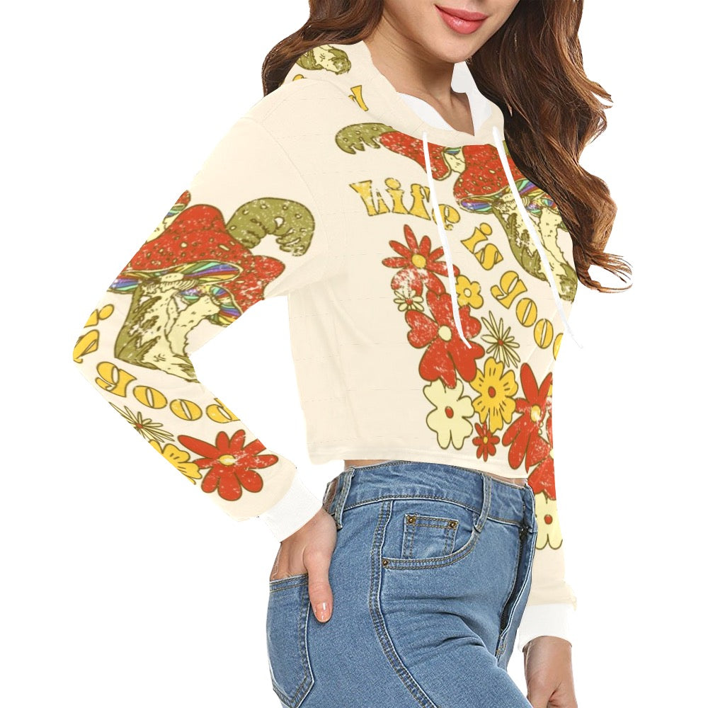 Good Life Crop Top Hoodie