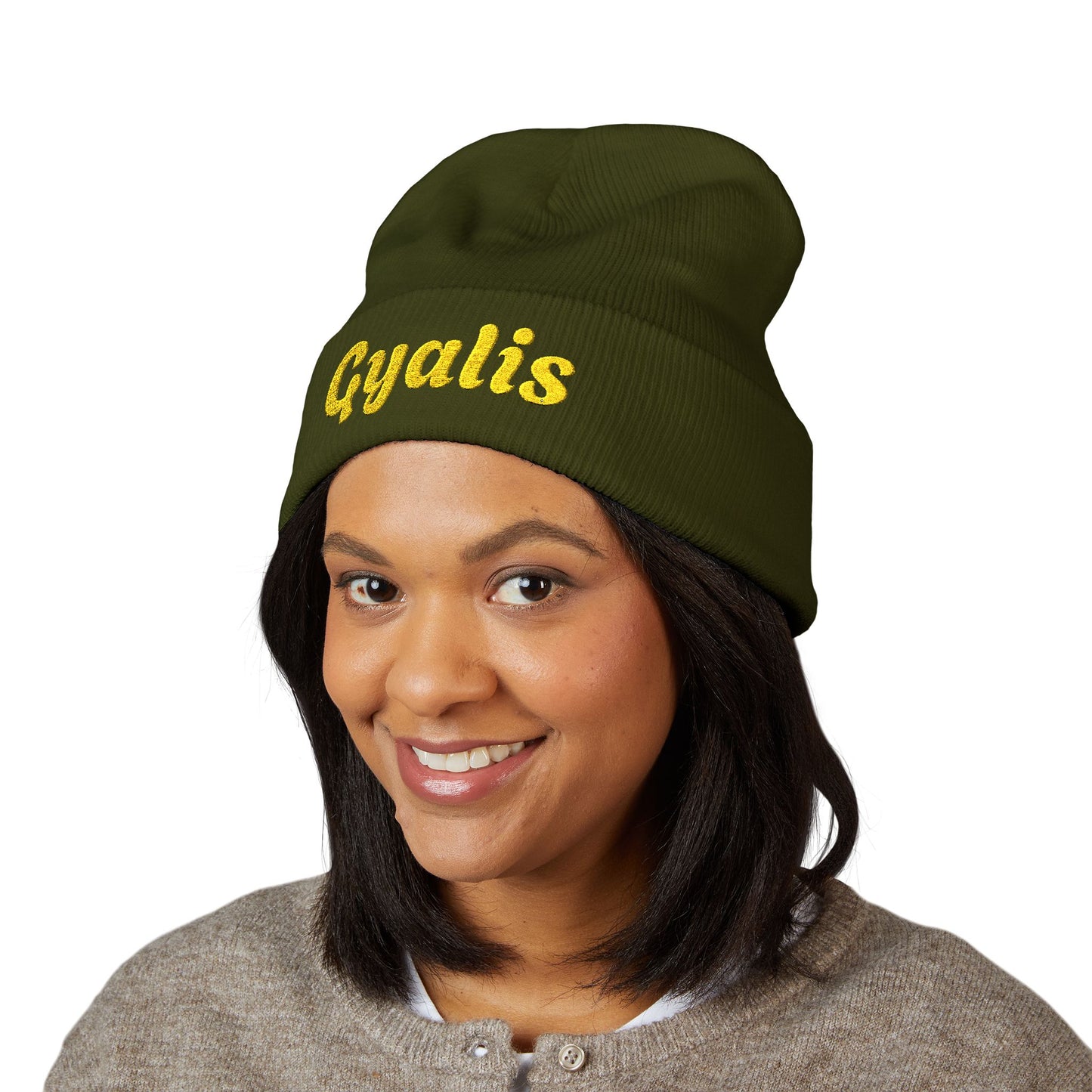 Gyalis Cuffed Beanie (Embroidery)