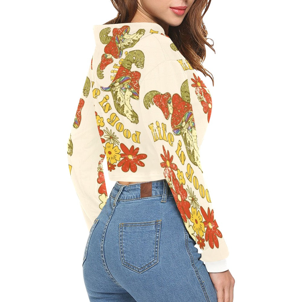 Good Life Crop Top Hoodie