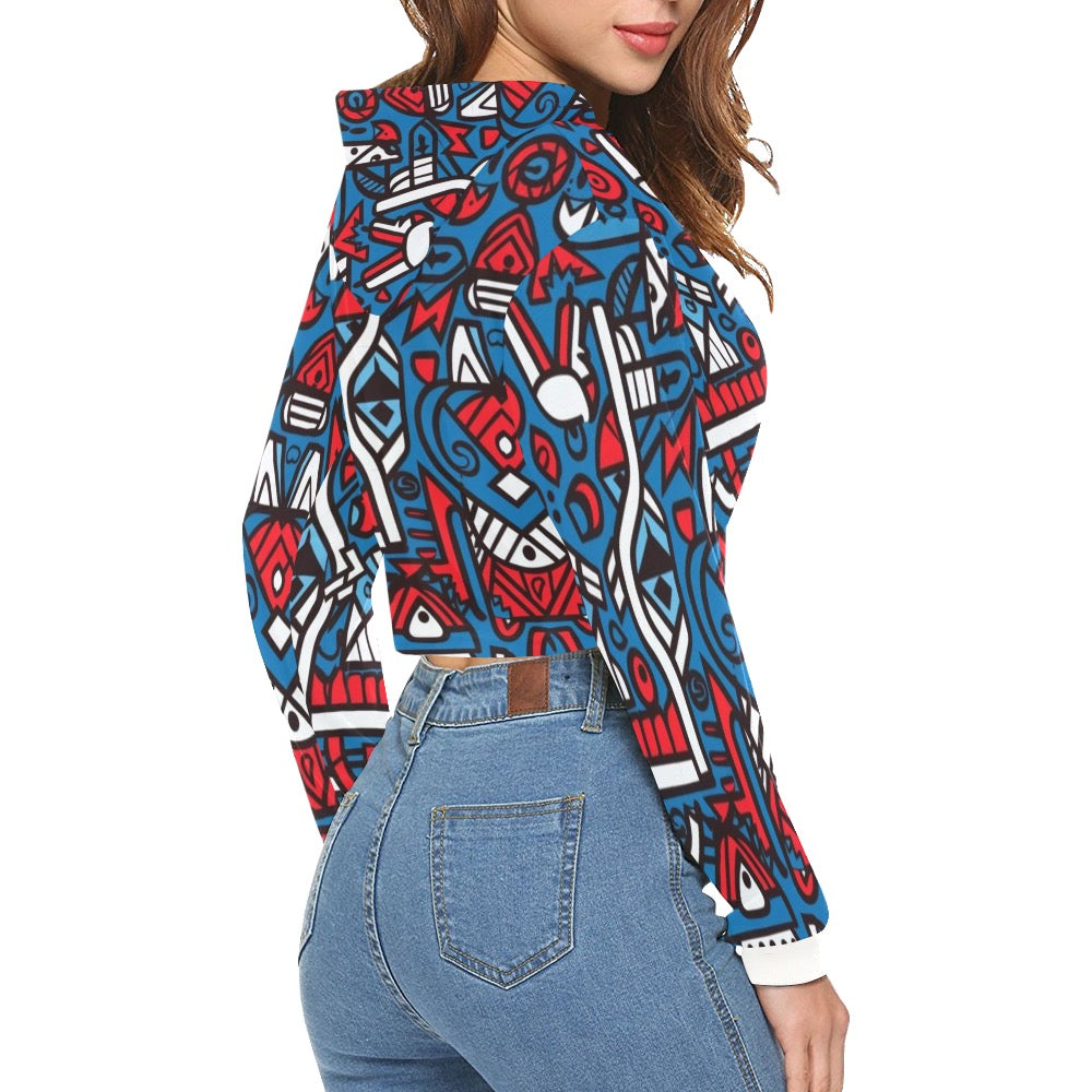 Cool Crazii Crop Top Hoodie