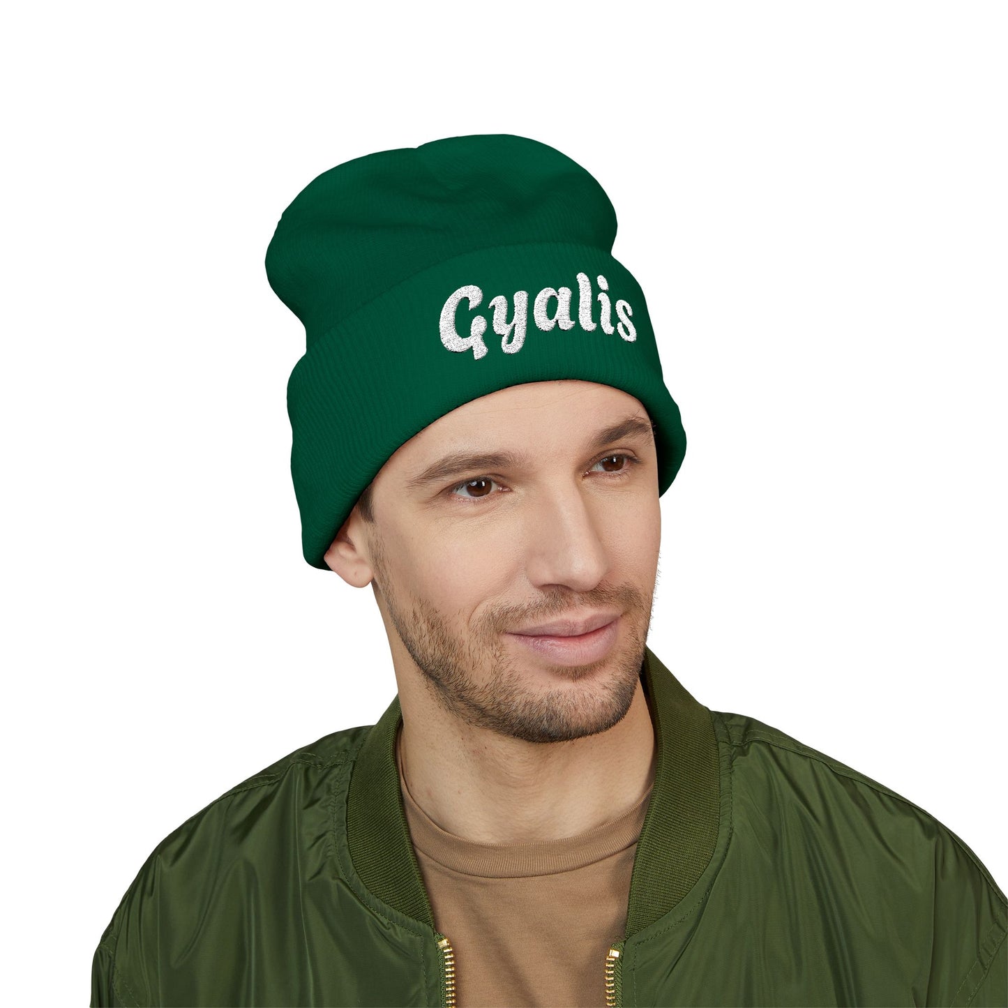 Gyalis Cuffed Beanie (Embroidery)