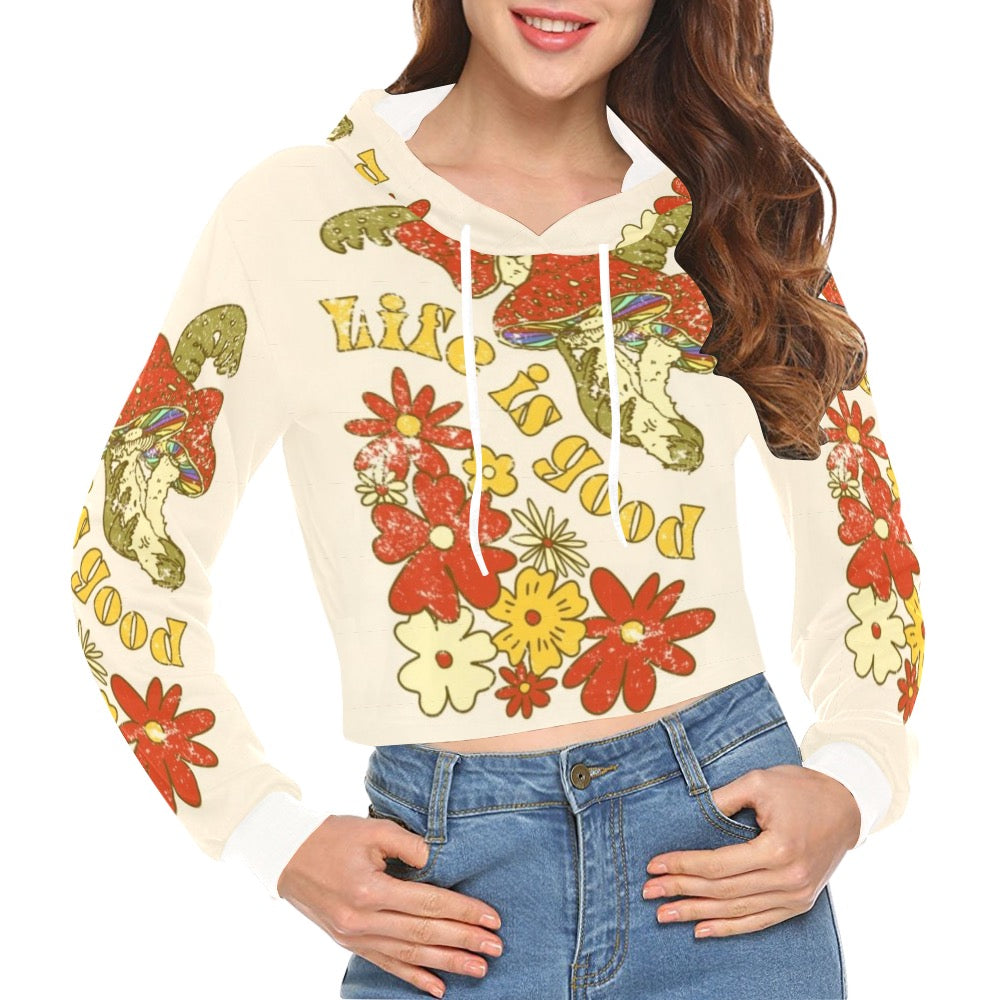 Good Life Crop Top Hoodie