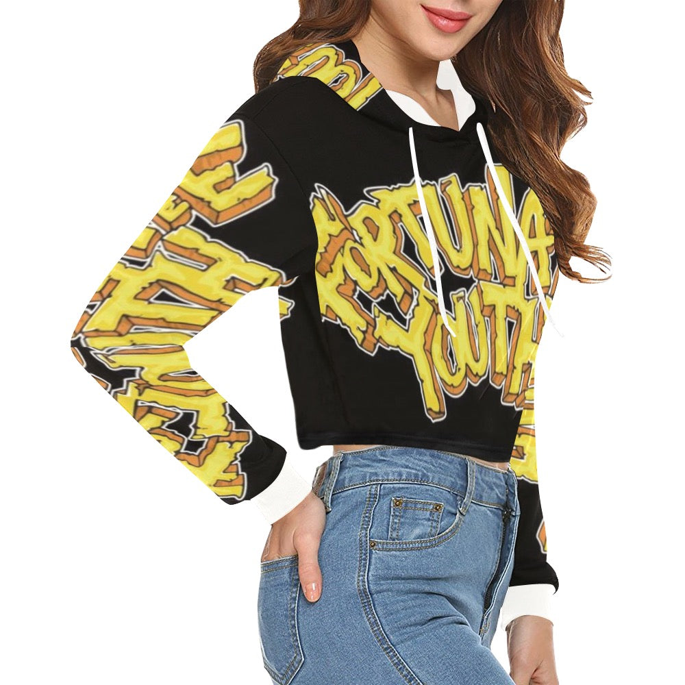 Fortunate Youth Crop Top Hoodie