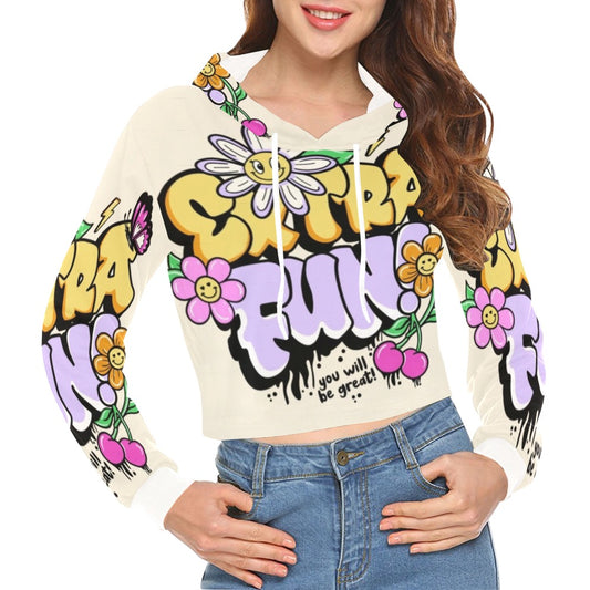 Fly Gurl Crop Top Hoodie