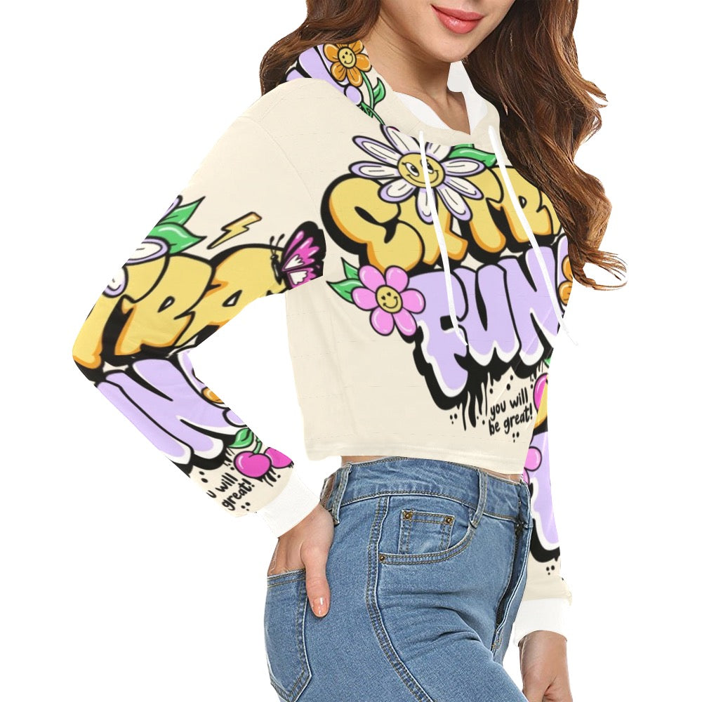 Fly Gurl Crop Top Hoodie