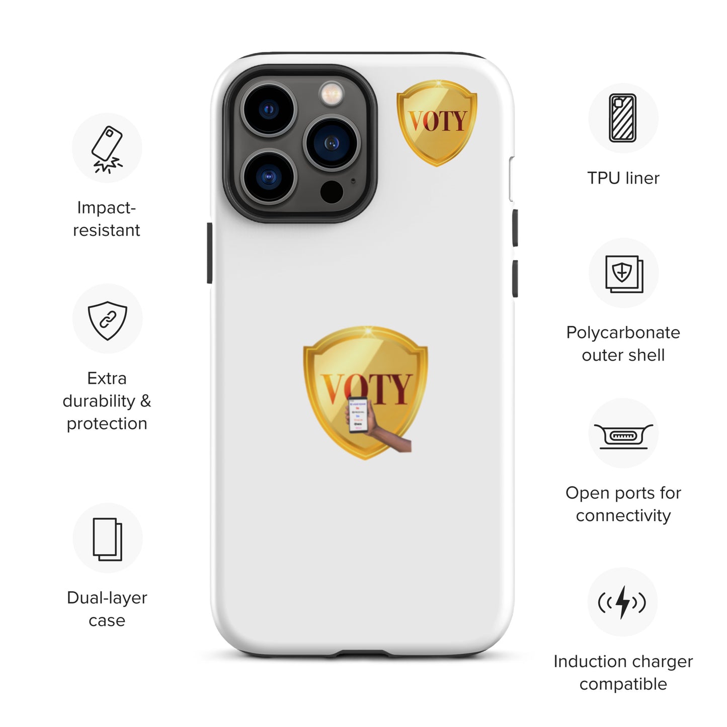 VOTY Tough Case for iPhone 13s