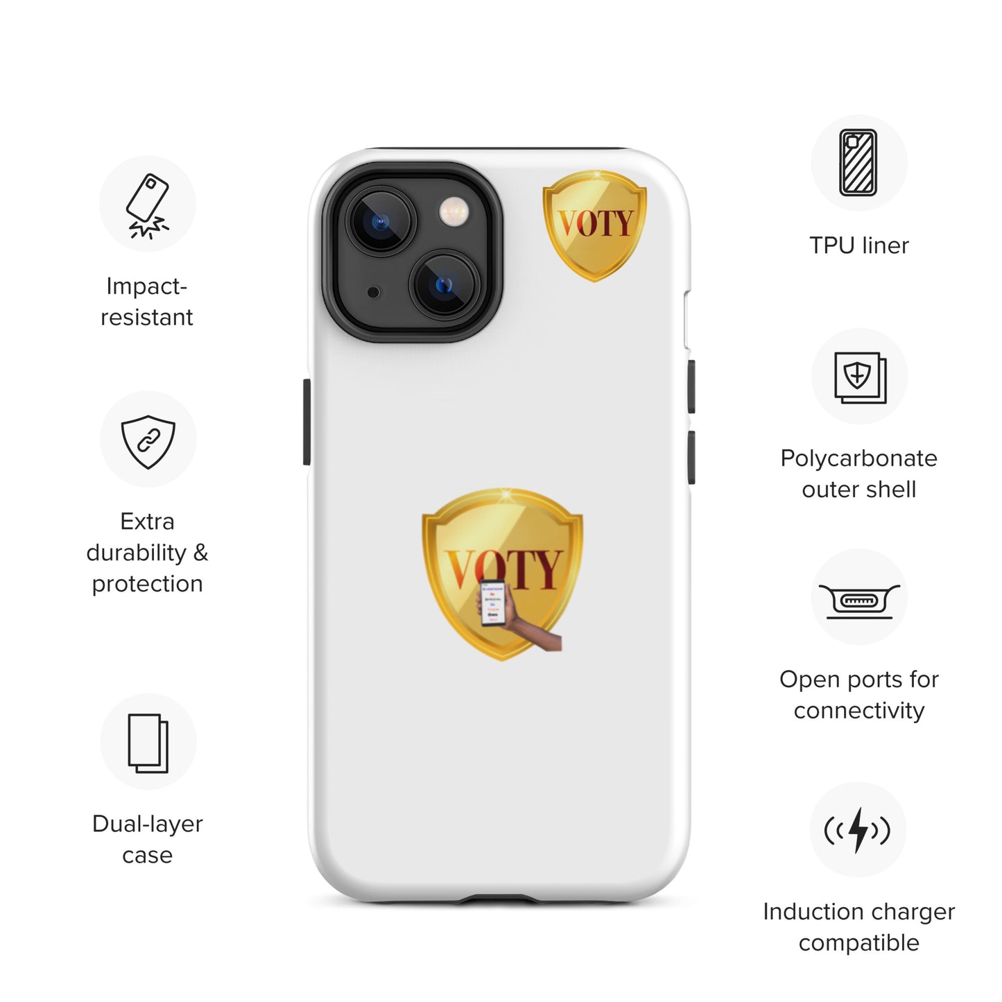 VOTY Tough Case for iPhone 14s