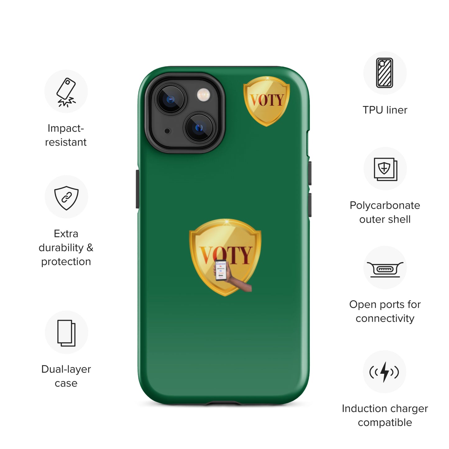 VOTY Tough Case for iPhone 14s