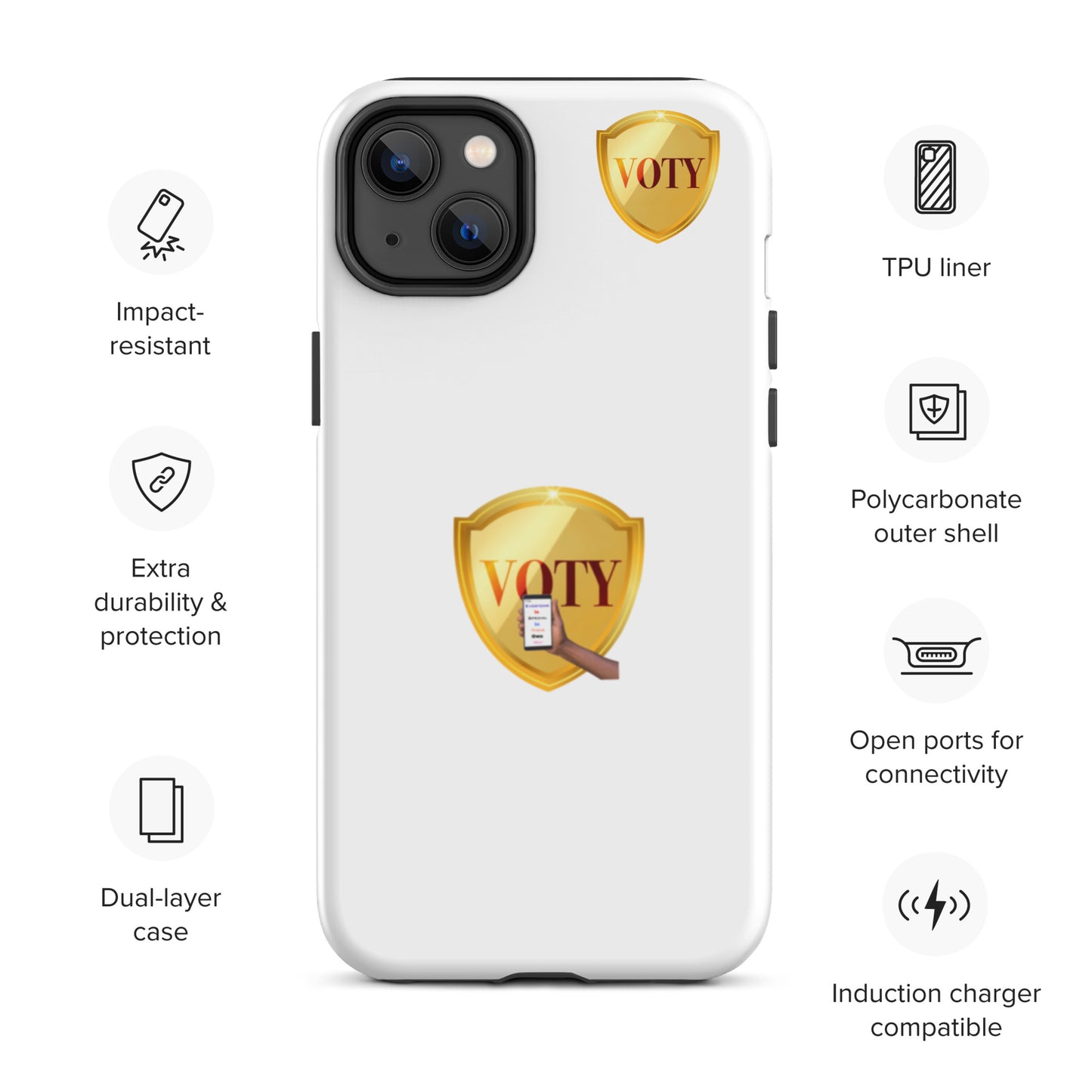 VOTY Tough Case for iPhone 14s