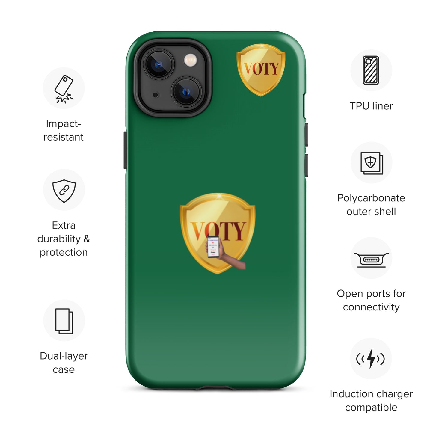 VOTY Tough Case for iPhone 14s