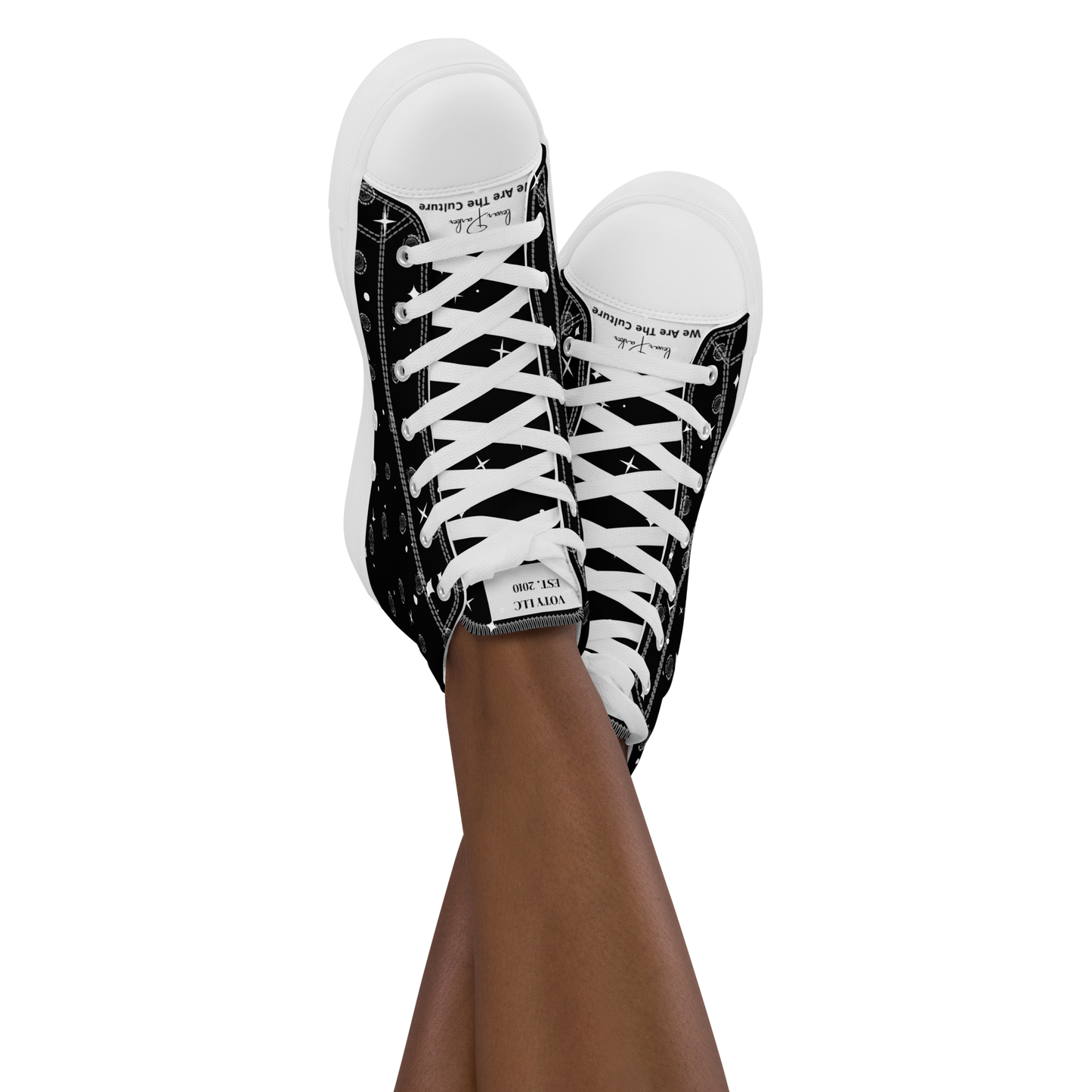 VOTY Women's high top canvas shoes