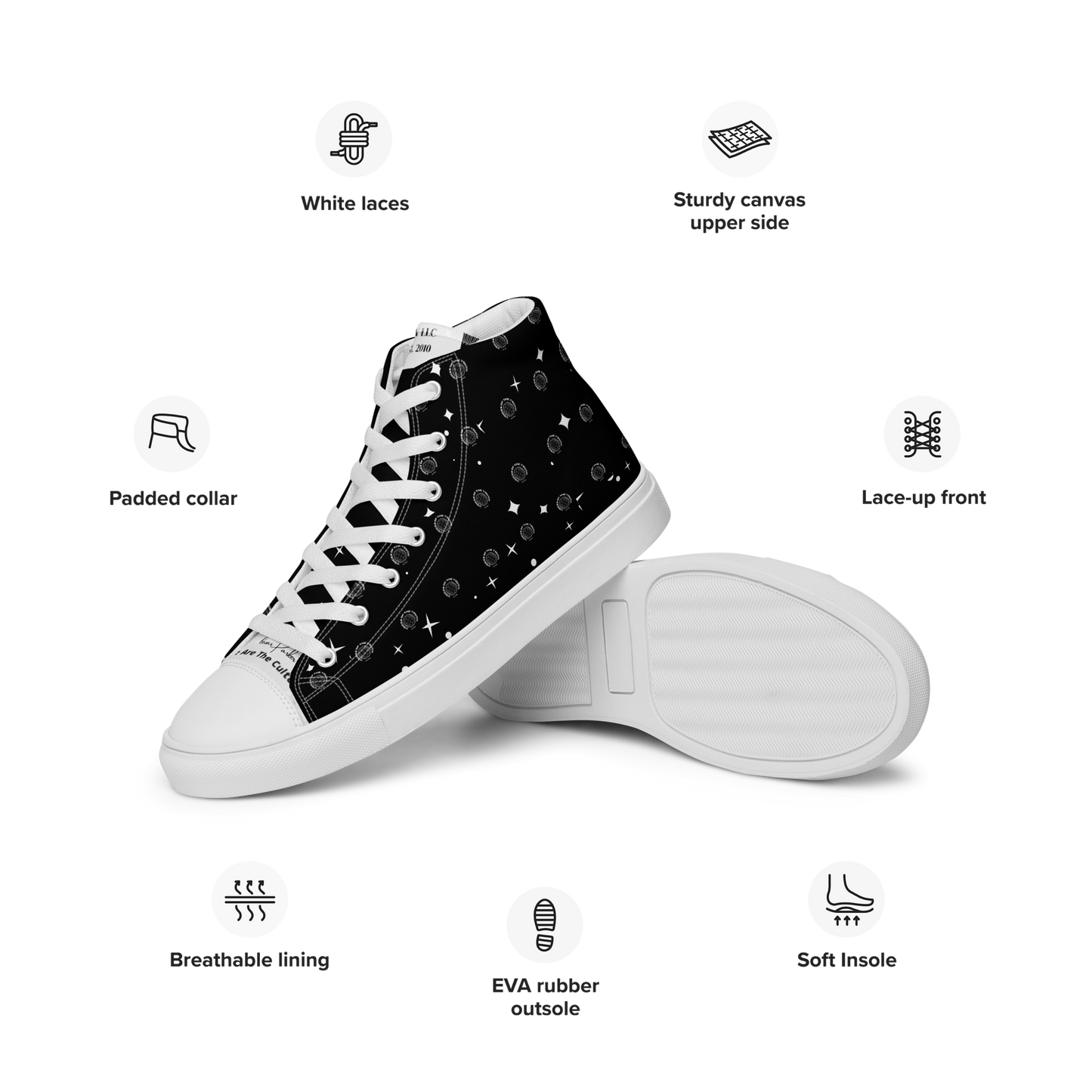 VOTY Women's high top canvas shoes